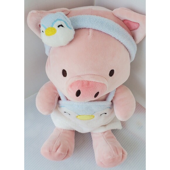 Miniso Pig Plush Penguin Outfit Headband Mask Pajama PJs Costume Stuffie Plushie - Picture 3 of 7